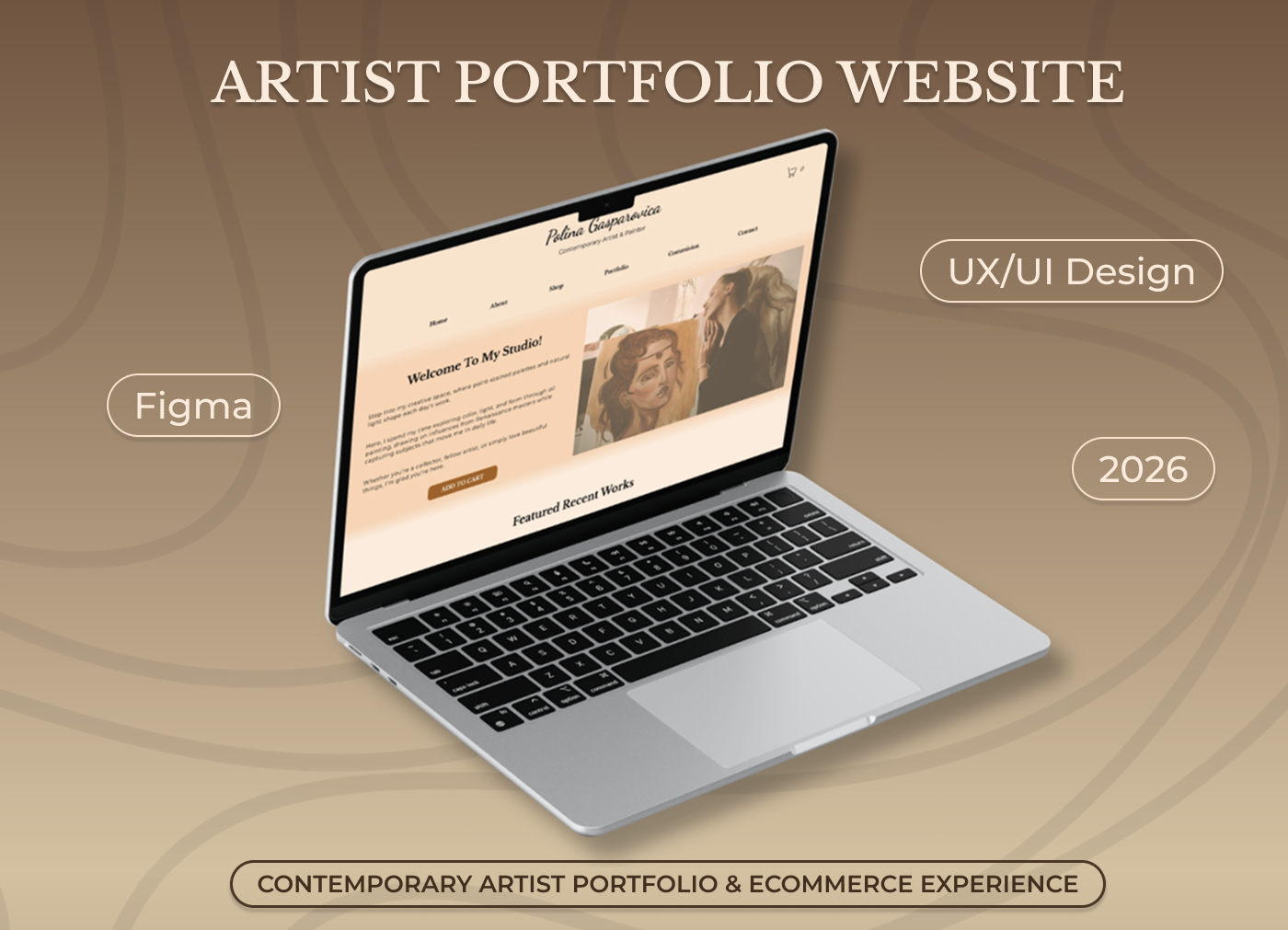 Artist Portfolio & E-Commerce Website — Polina Gasparovica